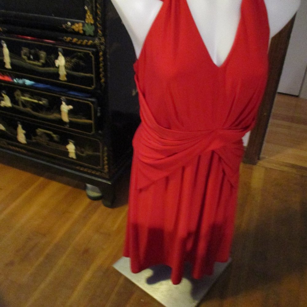 COPY - new without tags boston proper red halter dress sz 14